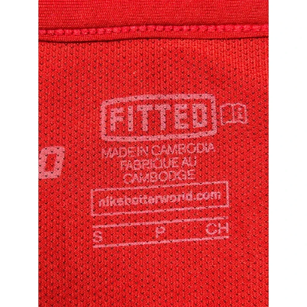 Nike Pro Dri-FIT Polyester Red Small Mens Shirt